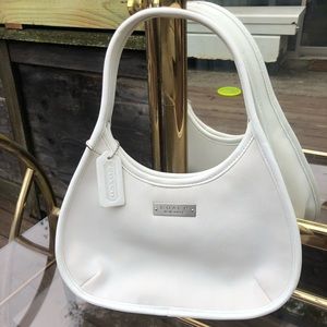 Cute White Coach Shoulder Bag